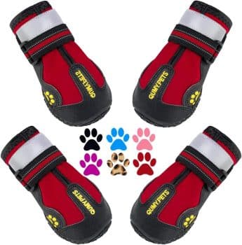 QUMY Dog Shoes for Hot Pavement