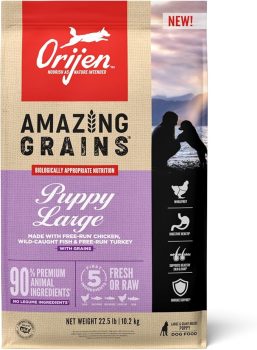 ORIJEN Amazing Grains High Protein Dry Dog Food 