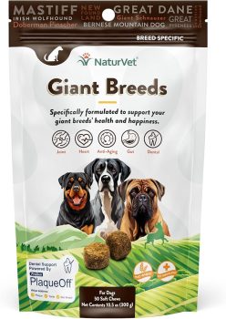 NaturVet Giant Breeds Supplement- for Joint Support