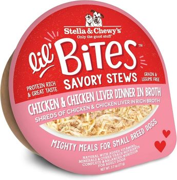 Stella & Chewy's Lil Bites Savory Stews for Small Breeds Chicken & Chicken Liver Dinner