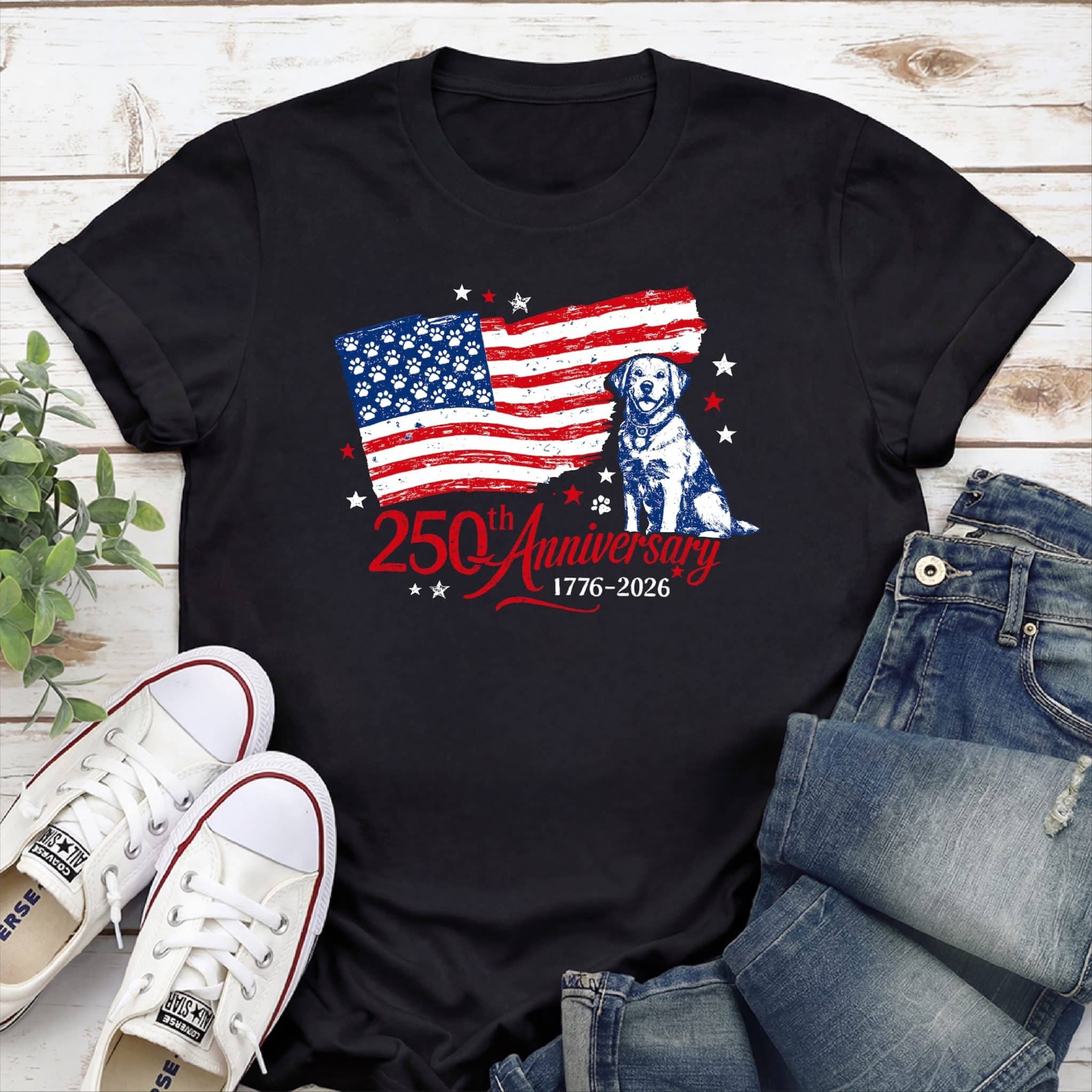 250th Anniversary USA Standard Tee Black