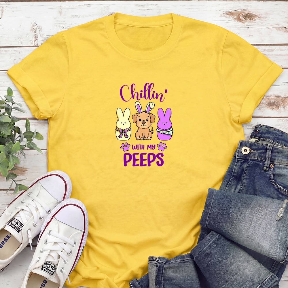 Happy Easter Peeps Standard Tee Daisy