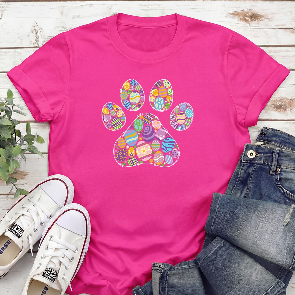 Easter Paw Party Standard Tee Pink