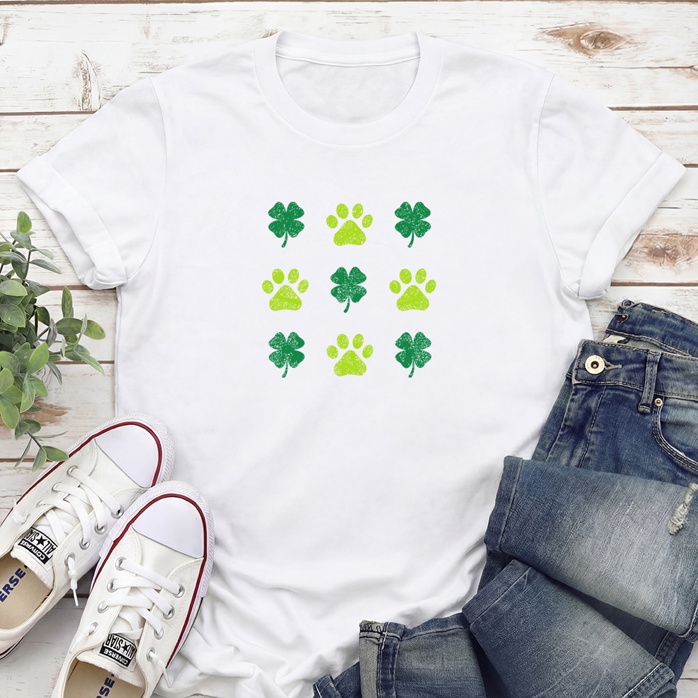 Every Dog Is My Lucky Charm Standard Tee White