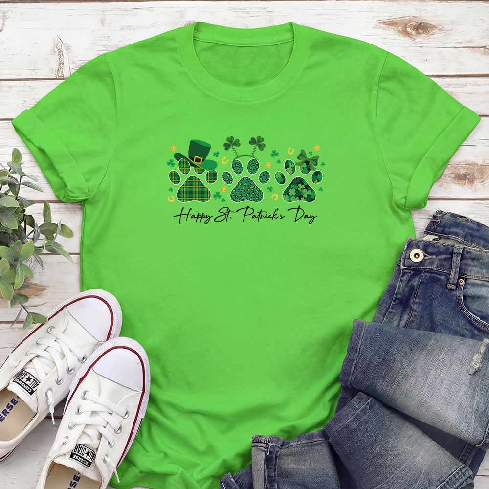 Lucky Paw Parade Standard Tee Irish Green