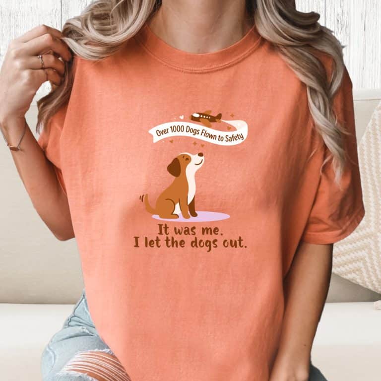 Comfort Colors Second Chance Movement It Was Me I Let The Dogs Out Vintage Washed Tee - Terracotta