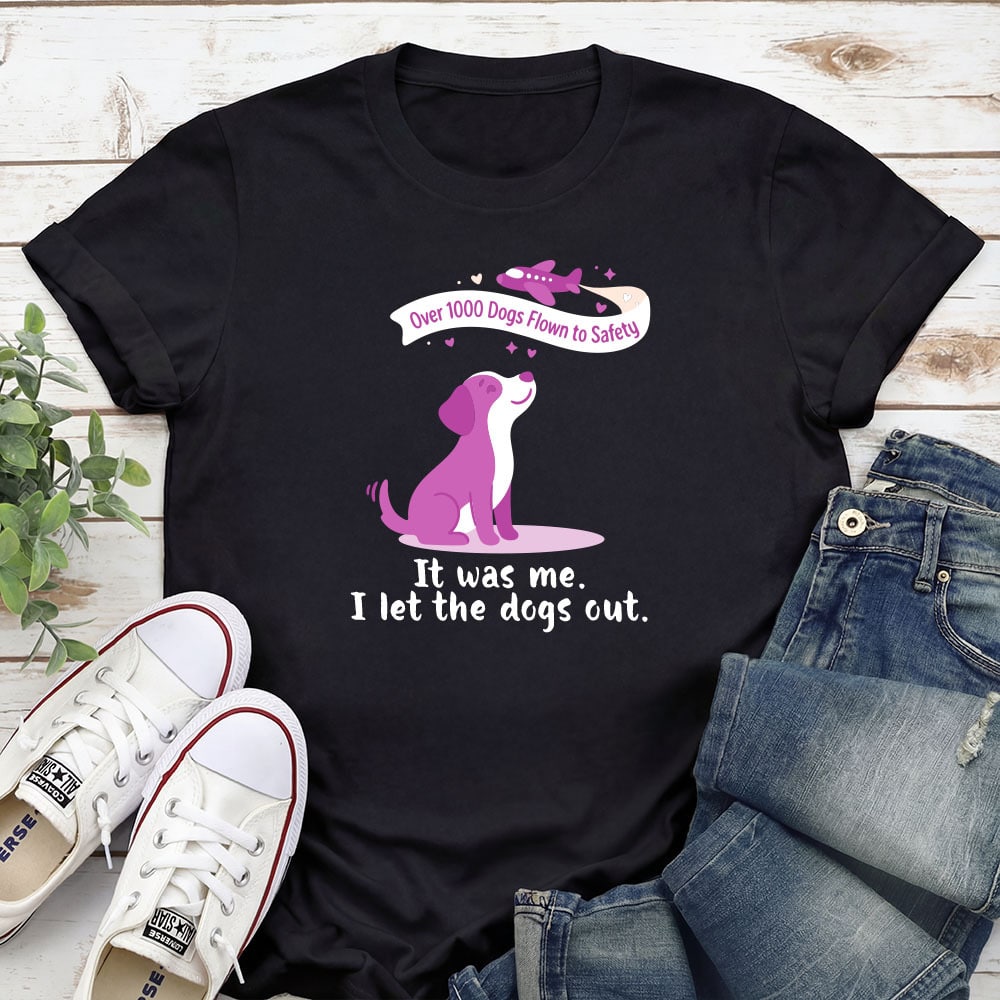 Second Chance Movement It Was Me I Let The Dogs Out Standard Tee Black