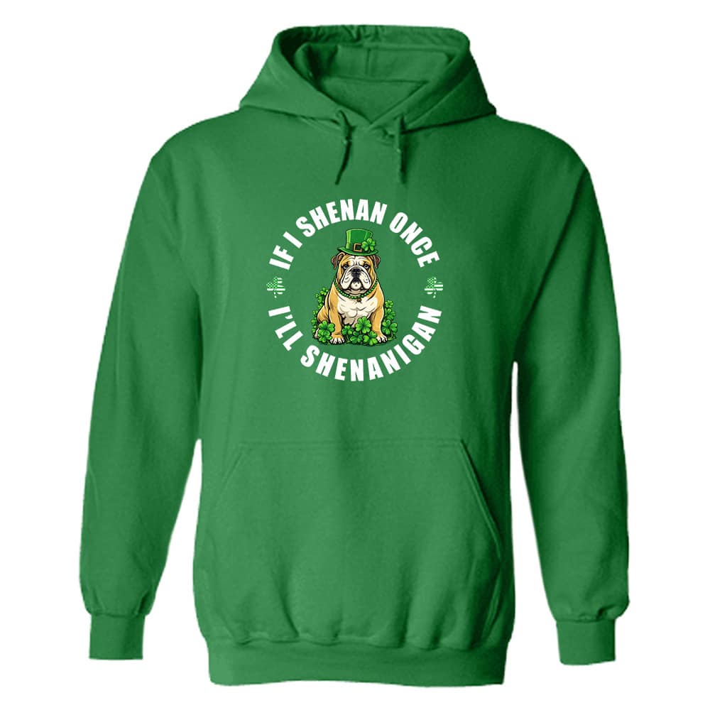 Shenanigan Bulldog Hoodie Irish Green