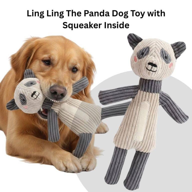 Ling Ling The Panda Dog Toy with Squeaker-Helps Feed Hungry Shelter Dogs in Need