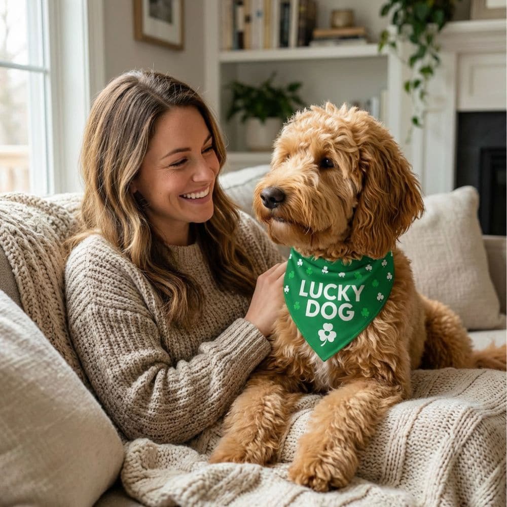 Lucky Dog Bandana (S, M, L) - Helps Feed Shelter Dogs In Need - Image 2