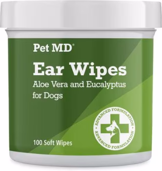 Pet MD Aloe Vera & Eucalyptus Dog Ear Wipes
