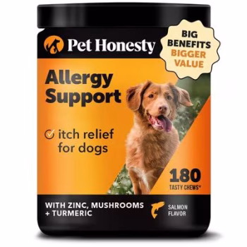 Pet Honesty Allergy Support Salmon Flavored Colostrum & Turmeric Chews