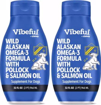 Vibeful Wild Alaskan Salmon Oil Formula Liquid Skin & Coat Supplement