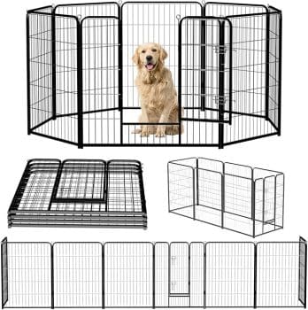 NEWBULIG Dog Playpen 8 Panels 40" Height 