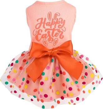 Fitwarm Happy Easter Day Dog Dress 100%