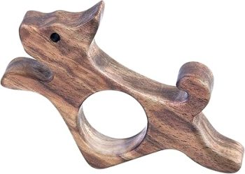 Walnut Dog Book Page Holder