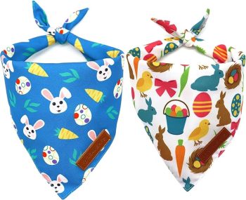 Realeaf Easter Dog Bandanas 2 Pack
