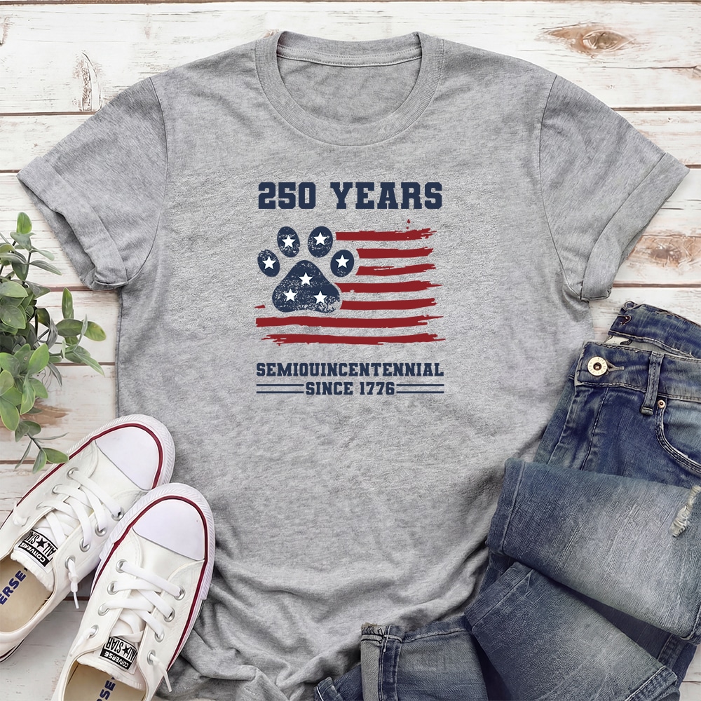 USA Semiquincentennial Standard Tee Heather Grey