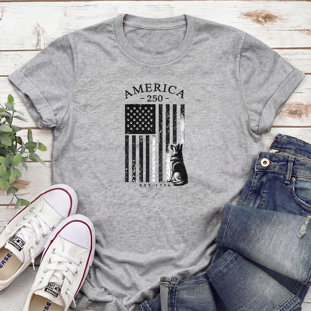 Stars, Stripes & Loyalty Standard Tee Heather Grey