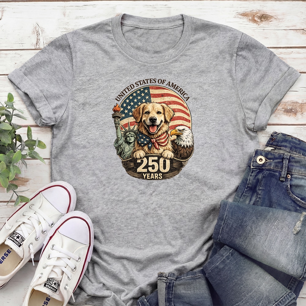 Liberty & Loyalty – 250 Years Standard Tee Heather Grey