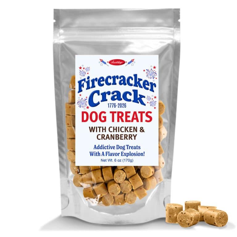 iHeartDogs Firecracker Crack Dog Treats with Chicken & Cranberry - 6 oz Bag- Helps Feed Hungry Shelter Dogs In Need