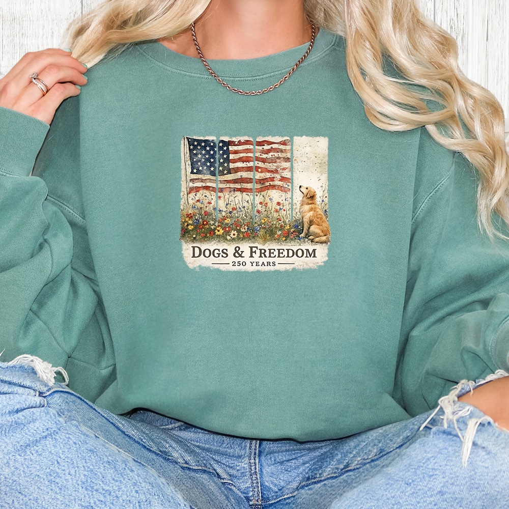 Comfort Colors Guardians of Freedom – 250 Years Premium Sweatshirt - Light Green