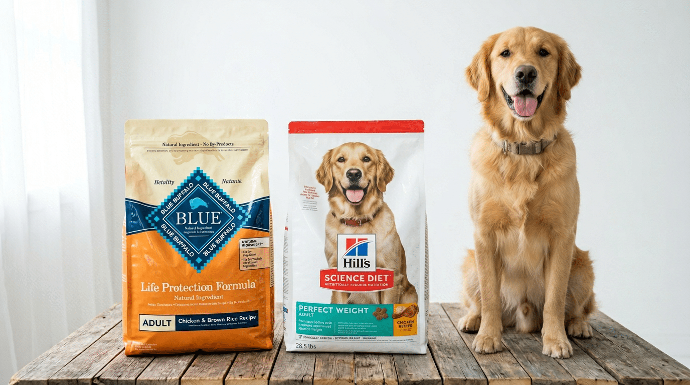 Blue Buffalo vs Hill's Science Diet dog food comparison