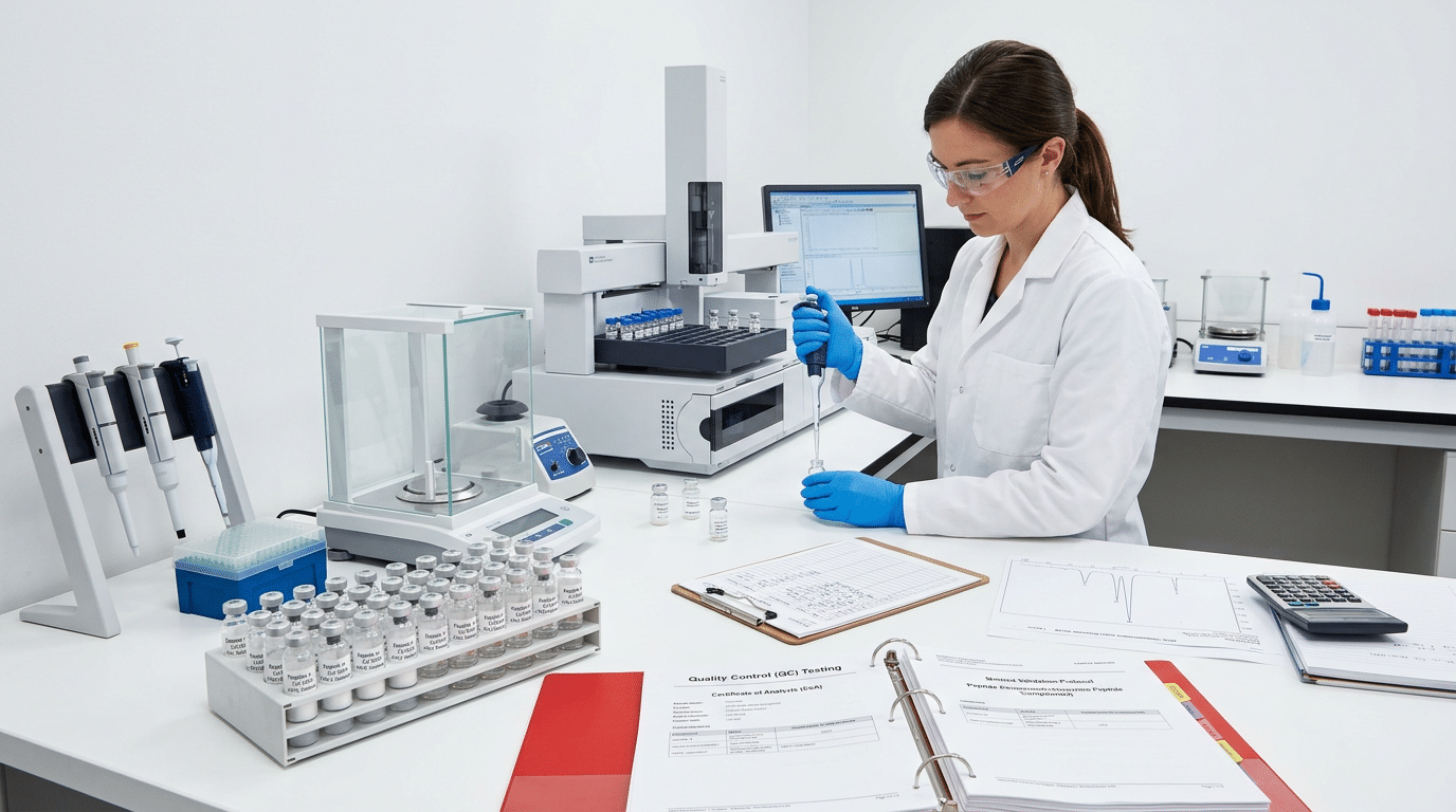 Pharmaceutical grade peptide sourcing quality laboratory for TB-500