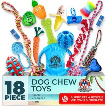 Pacific Pups Rescue Rope & Chew Dog Toy Variety Pack