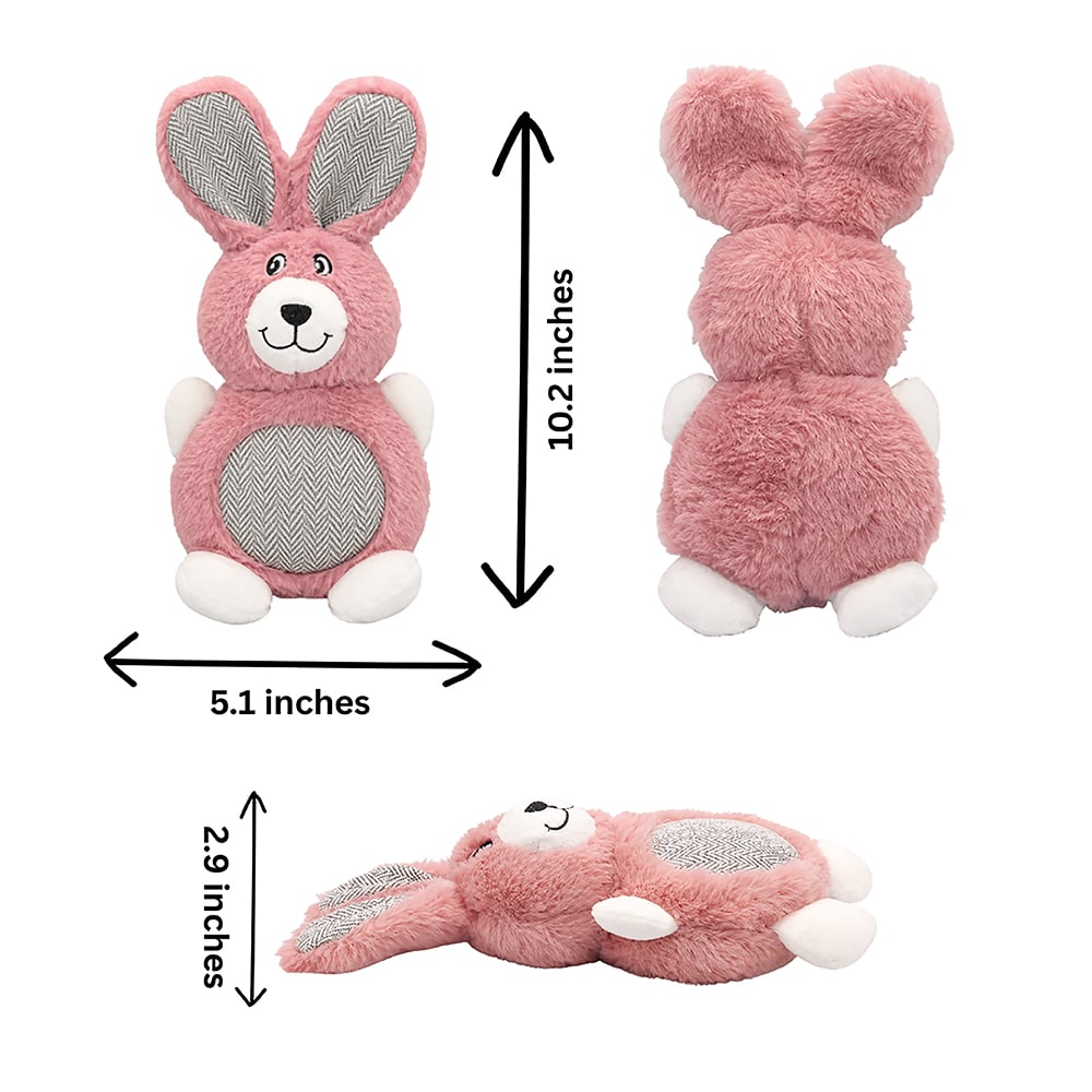 Floppy Bunny Squeaky Plush Dog Toy – Soft Chew & Interactive Play Toy for Dogs - Image 3