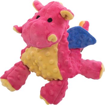 goDog Bubble Plush Dragons Squeaky Dog Toy