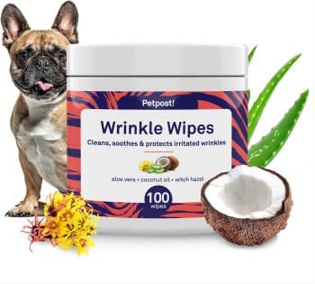 Petpost Wrinkle Wipes for Dogs