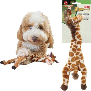SPOT Skinneeez Giraffe 14 Inch Stuffing-Free Plush Squeaky Dog Toy