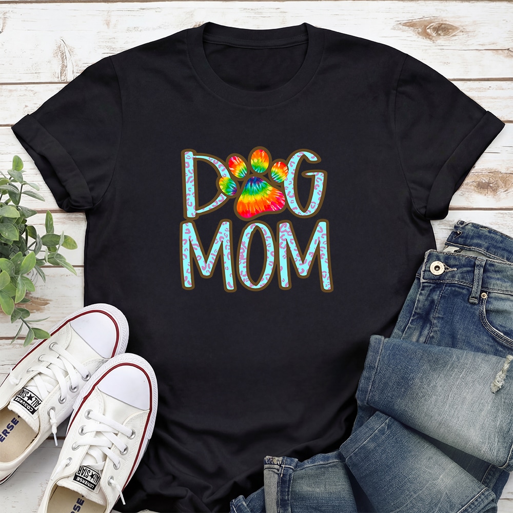 Groovy Dog Mom Standard Tee Black