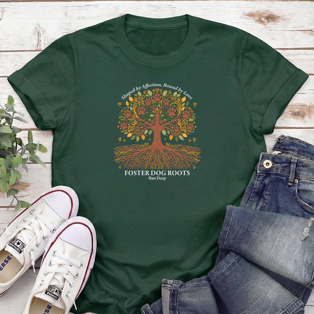 Shaped By Affection Bound By Love Standard Tee Forest Green