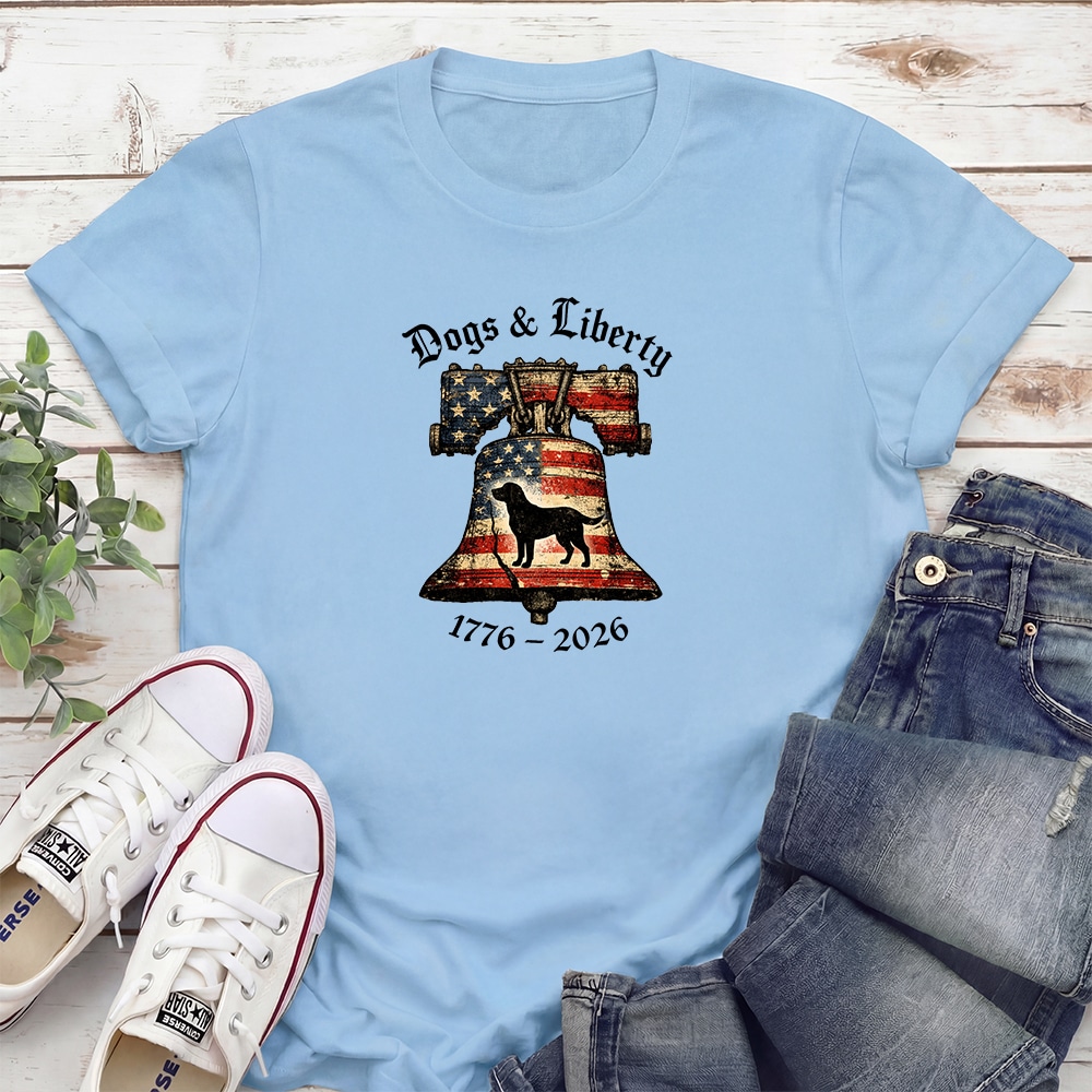 Dogs & Liberty Standard Tee Light Blue