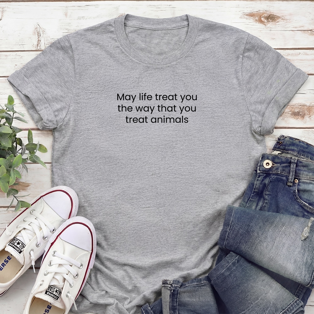 The Way You Treat Animals Standard Tee Heather Grey