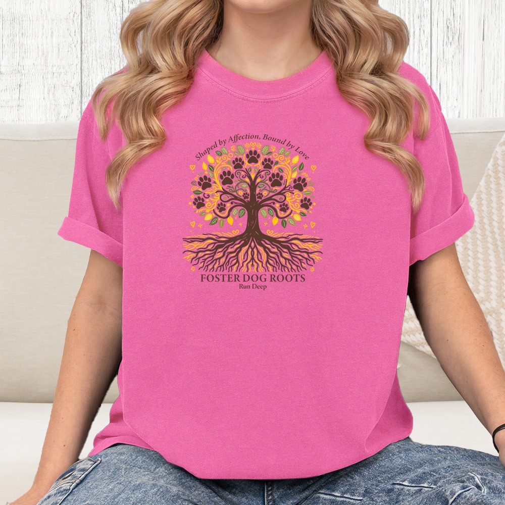 Comfort Colors Shaped By Affection Bound By Love Vintage Washed Tee - Crunchberry