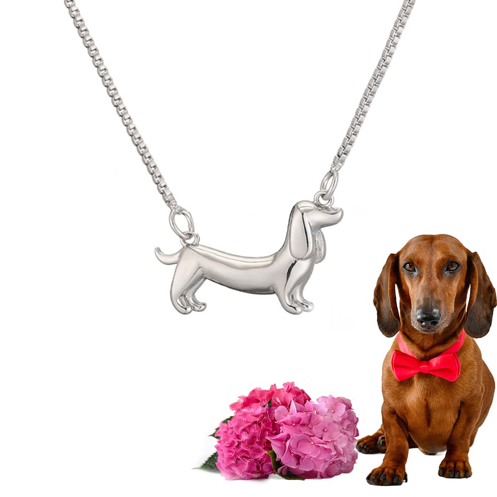 Dachshund Lover Charm Necklace