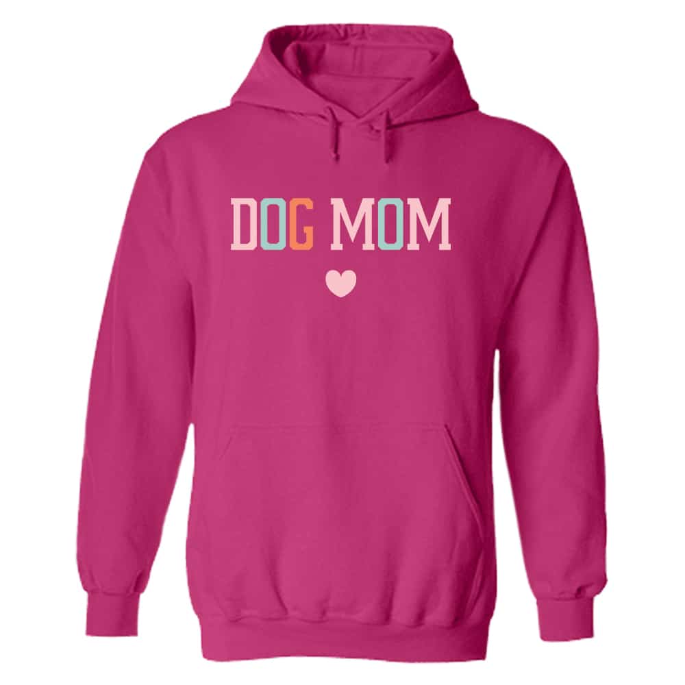 Classic Dog Mom Hoodie Heliconia