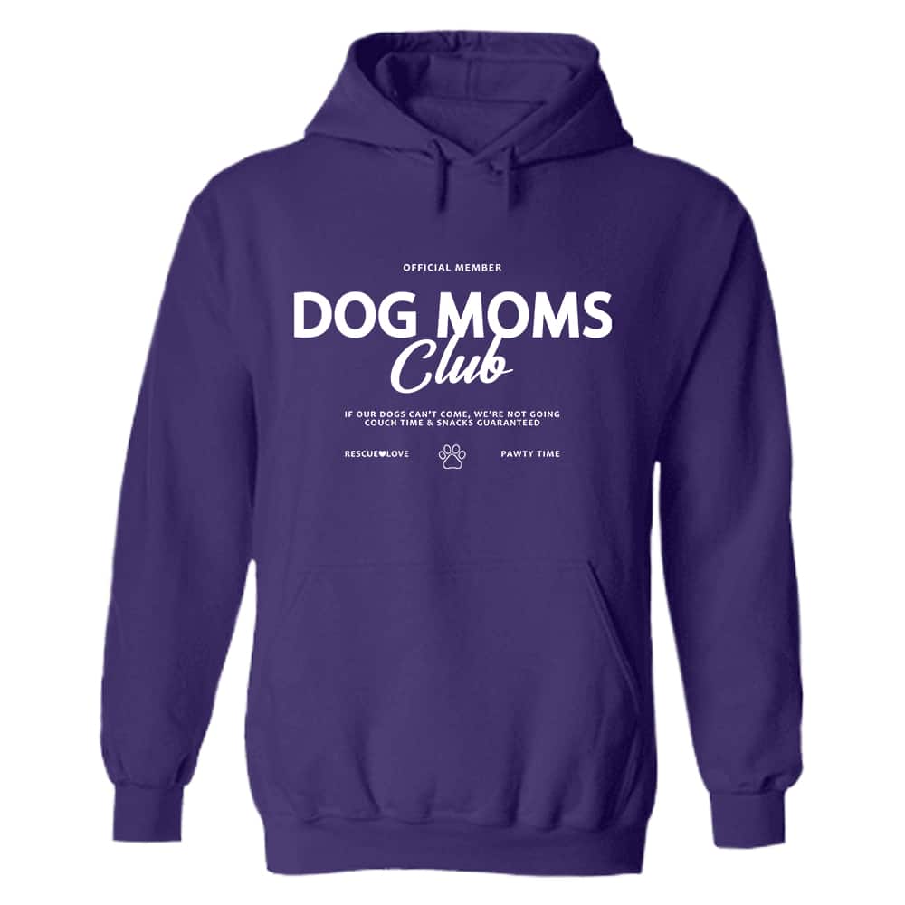 Dog Mom’s Club Official Member Hoodie Purple