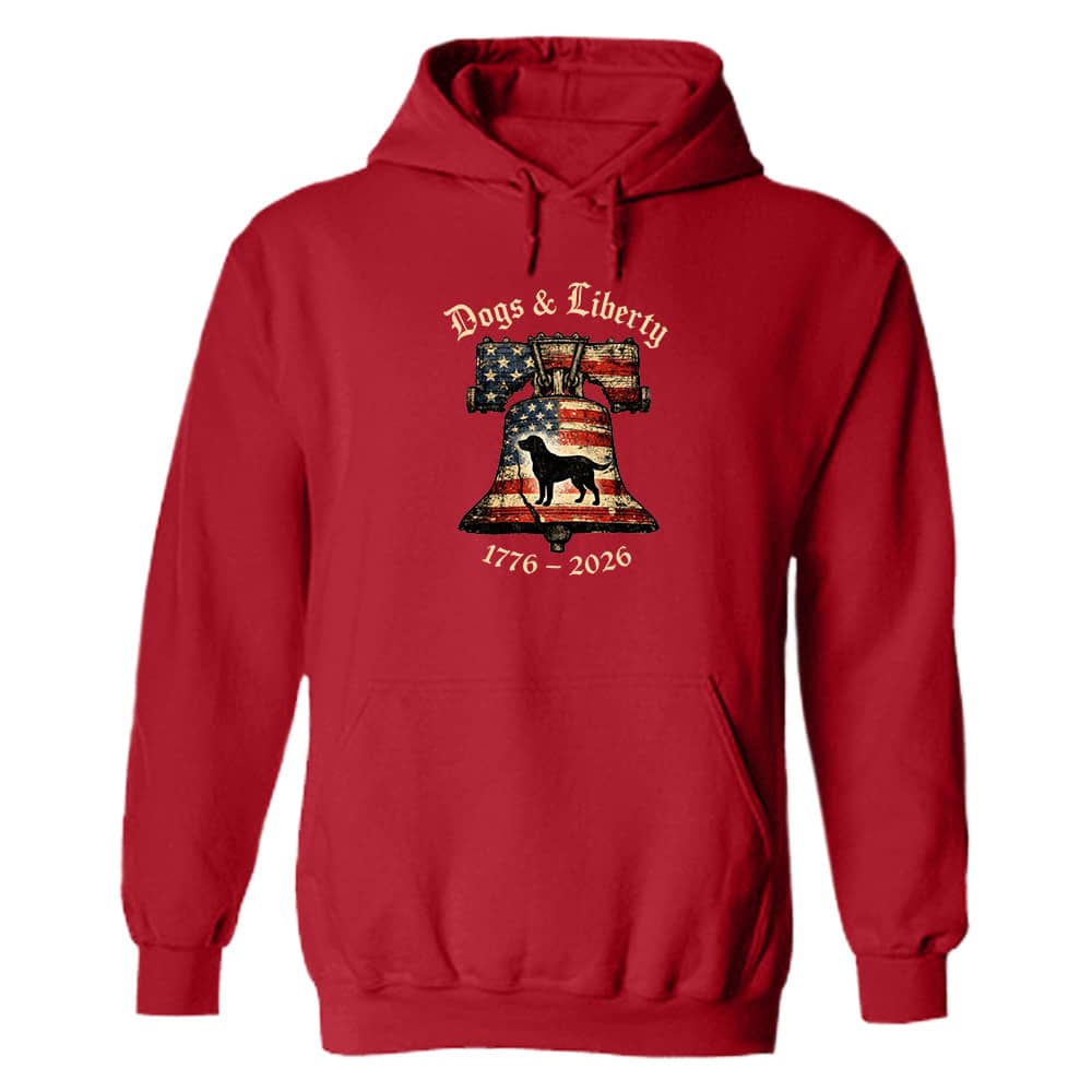 Dogs & Liberty Hoodie Red