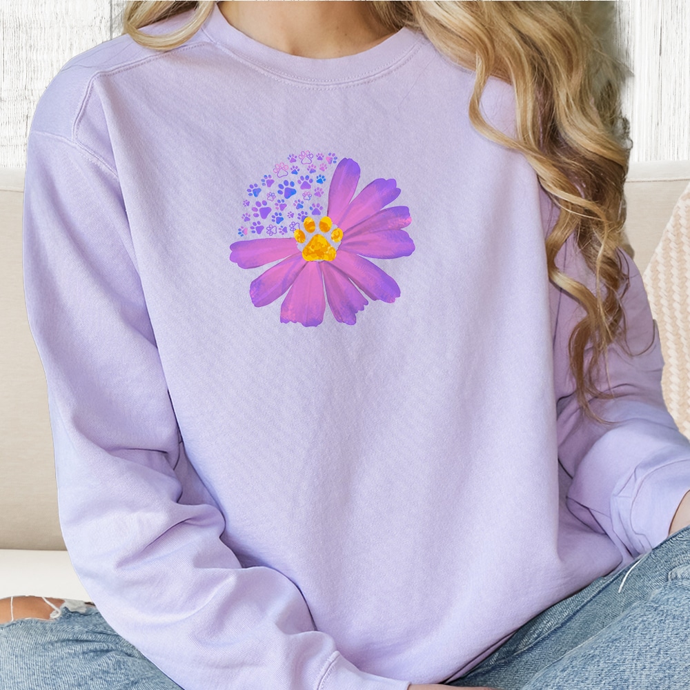 Comfort Colors Where Love Blooms Premium  Sweatshirt - Orchid