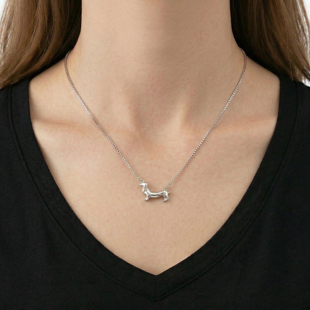 Dachshund Lover Charm Necklace - Image 2