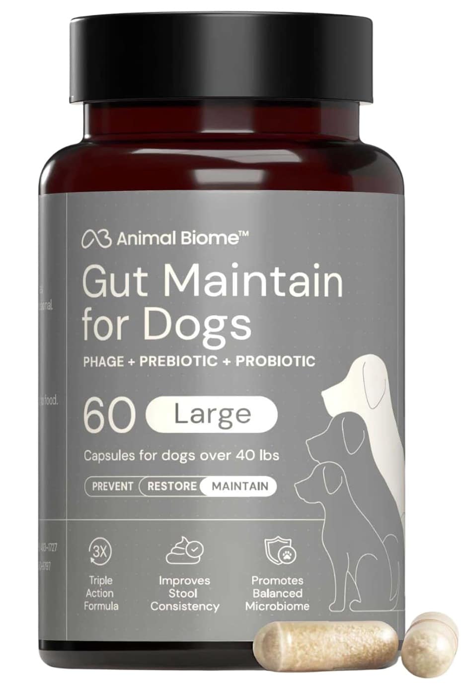 Animalbiome gut maintain for dogs capsules