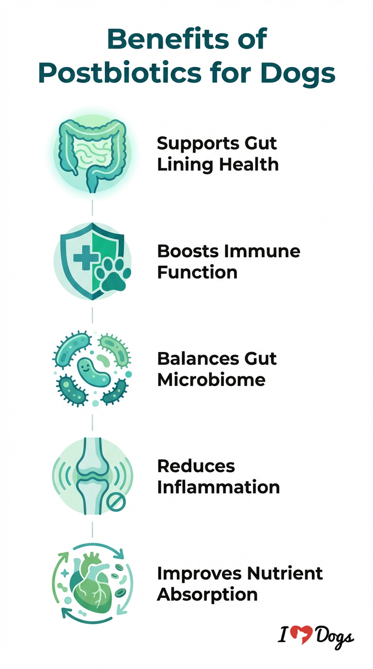  gut lining health, immune function, microbiome balance, reduced inflammation, and nutrient absorption