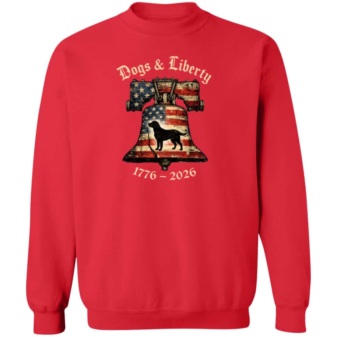 Dogs & Liberty Sweatshirt Red
