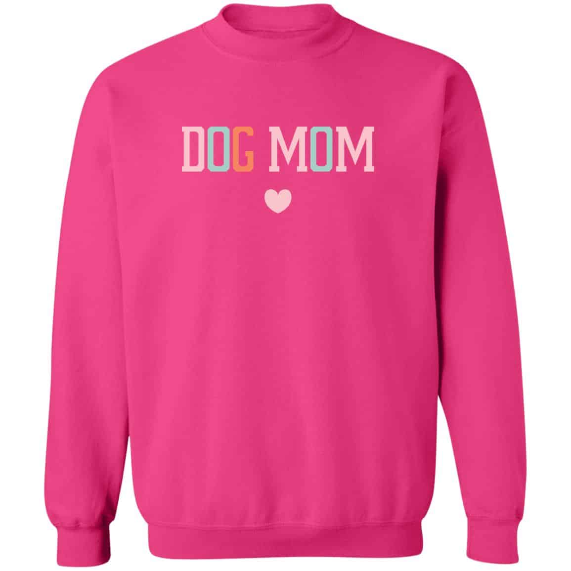 Classic Dog Mom Sweatshirt Heliconia