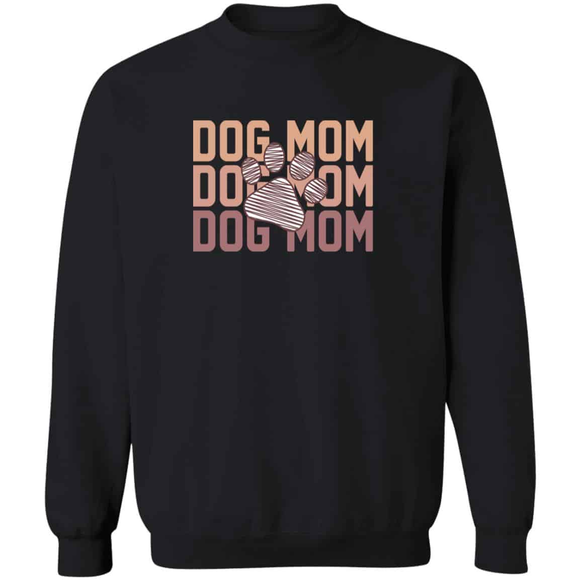 Modern Dog Mom Sweatshirt Black