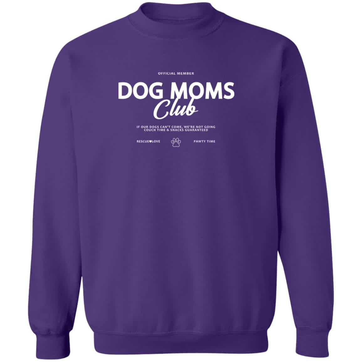 Dog Mom’s Club Official Member Sweatshirt Purple
